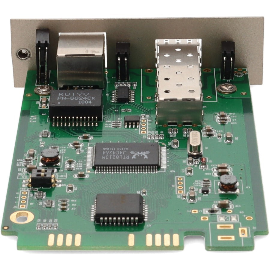 AddOn 10/100/1000Base-TX(RJ-45) with Open SFP Slot Media Converter Card for our rack or Standalone Systems