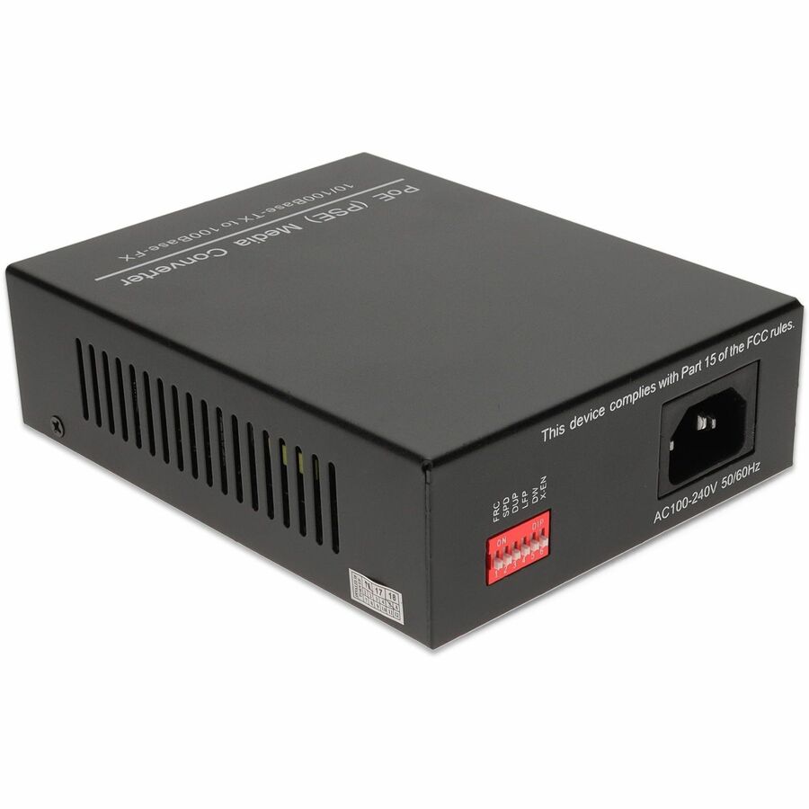 AddOn 10/100Base-TX(RJ-45) to 100Base-BXU(ST) BiDi SMF 1310nm/1550nm 20km POE Media Converter