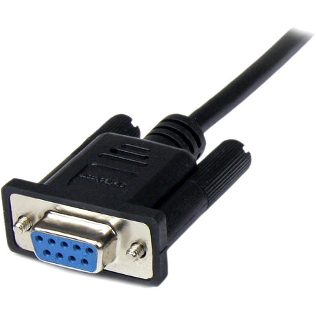 StarTech.com 1m Black DB9 RS232 Serial Null Modem Cable F/M