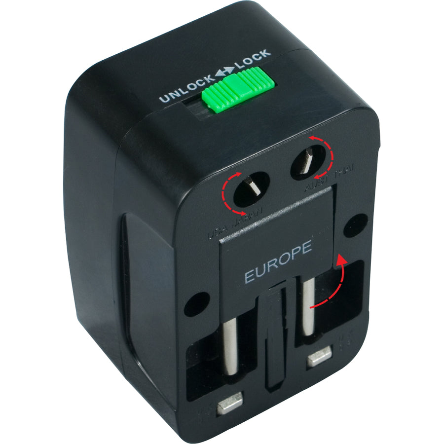 QVS Premium World Power Travel Adaptor Kit with Surge Protection