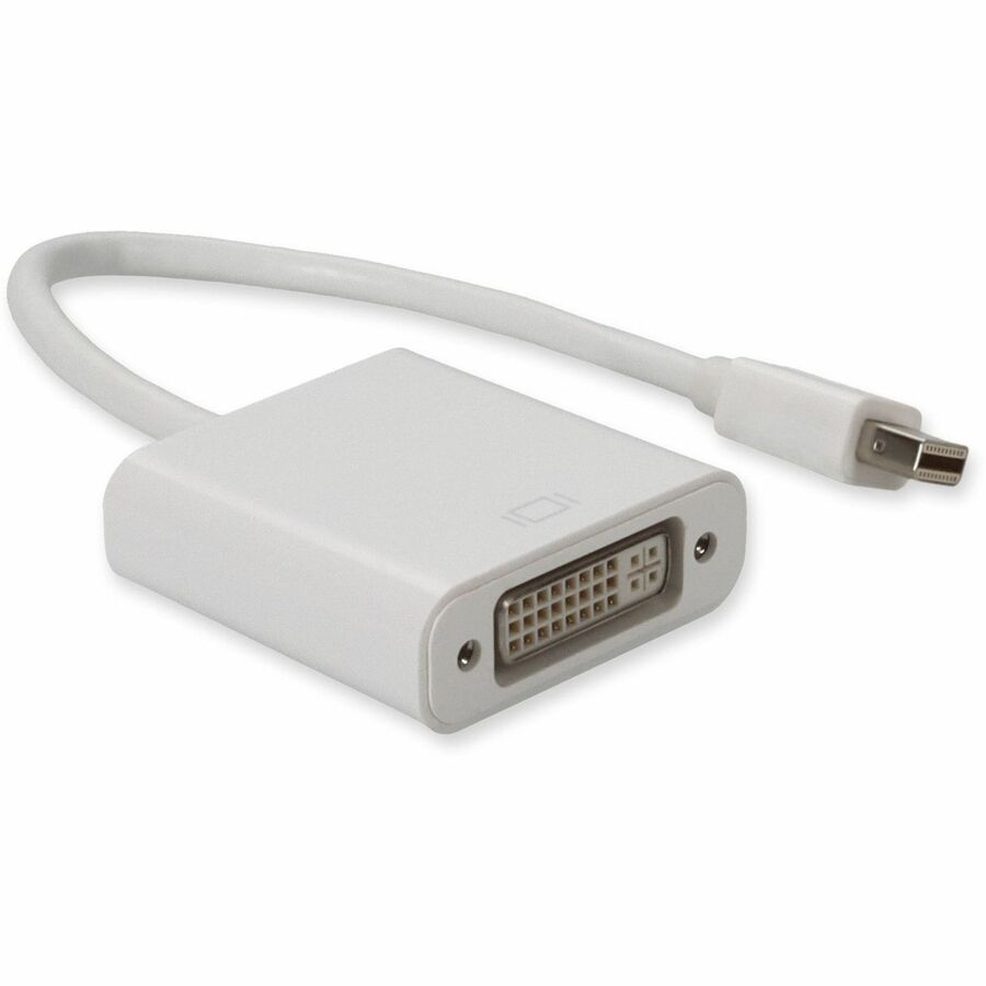 5PK Mini-DisplayPort 1.1 Male to DVI-I (29 pin) Female White Adapters For Resolution Up to 1920x1200 (WUXGA)