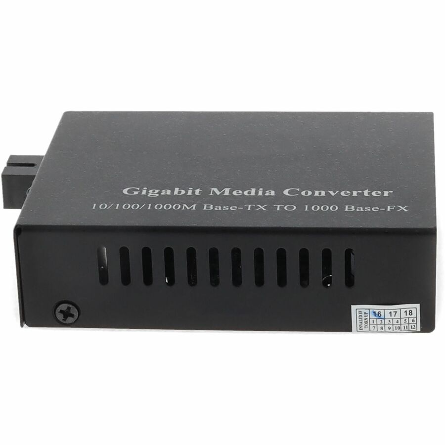 AddOn 10/100/1000Base-TX(RJ-45) to 1000Base-BXD(SC) BiDi SMF 1550nmTX/1490nmRX 40km Media Converter