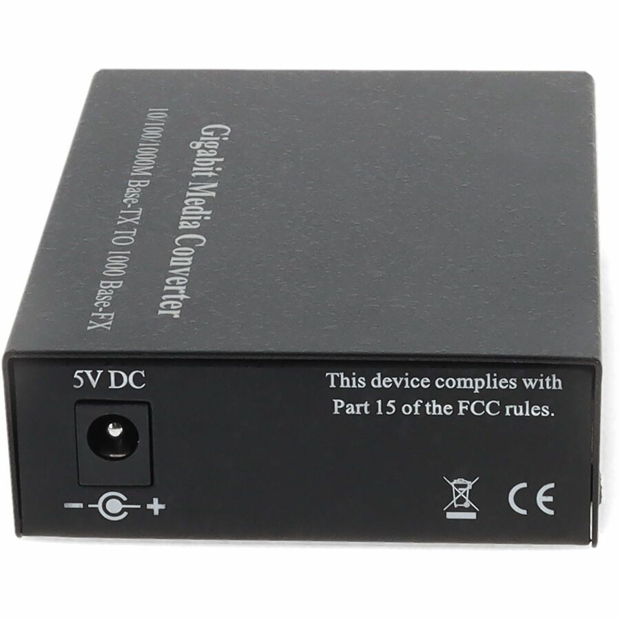 AddOn 10/100/1000Base-TX(RJ-45) to 1000Base-BXD(SC) BiDi SMF 1550nmTX/1490nmRX 40km Media Converter