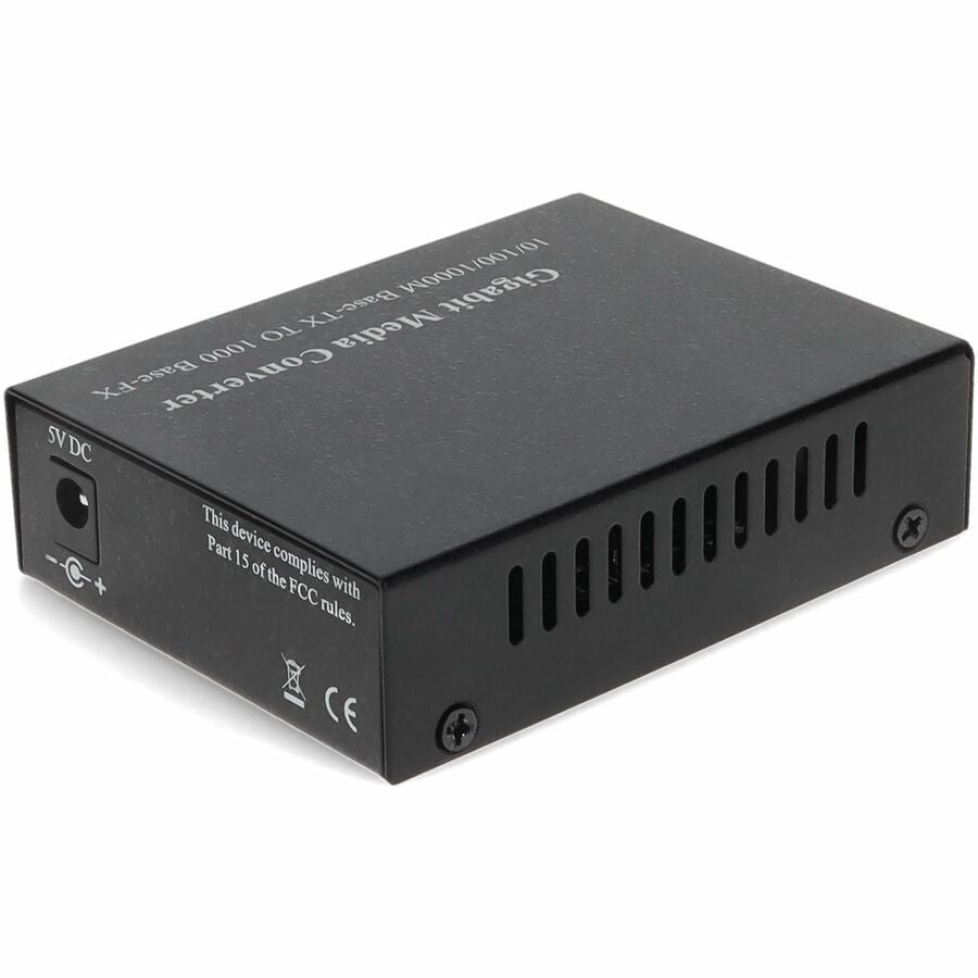 AddOn 10/100/1000Base-TX(RJ-45) to 1000Base-BXD(SC) BiDi SMF 1550nmTX/1490nmRX 40km Media Converter