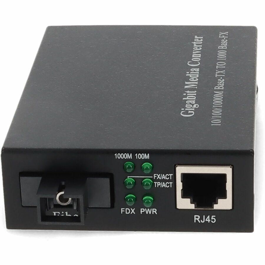 AddOn 10/100/1000Base-TX(RJ-45) to 1000Base-BXD(SC) BiDi SMF 1550nmTX/1490nmRX 40km Media Converter