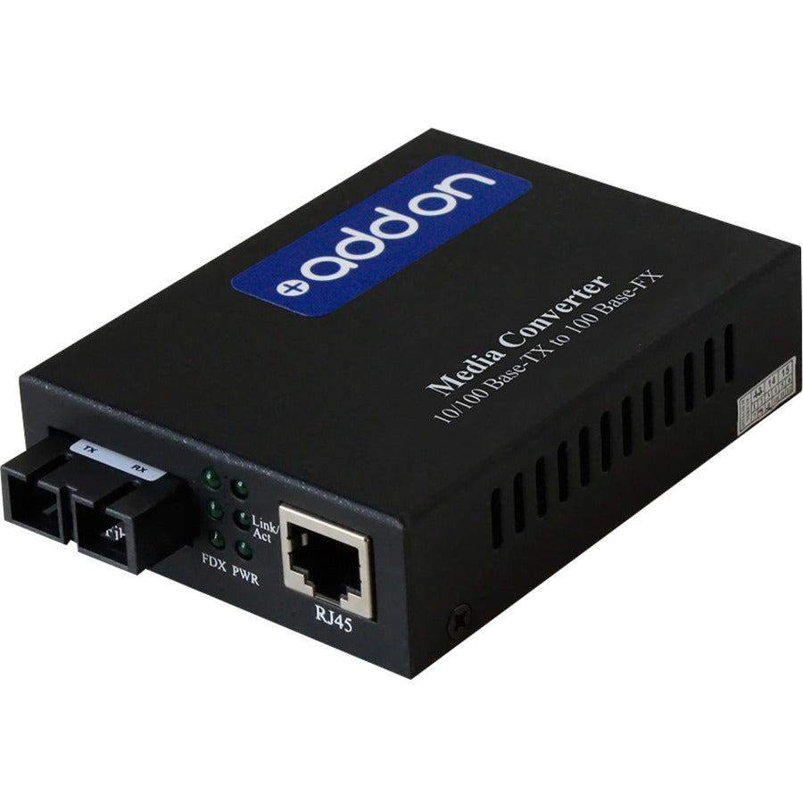 AddOn 10/100Base-TX(RJ-45) to 100Base-LX(SC) SMF 1310nm 80km Media Converter