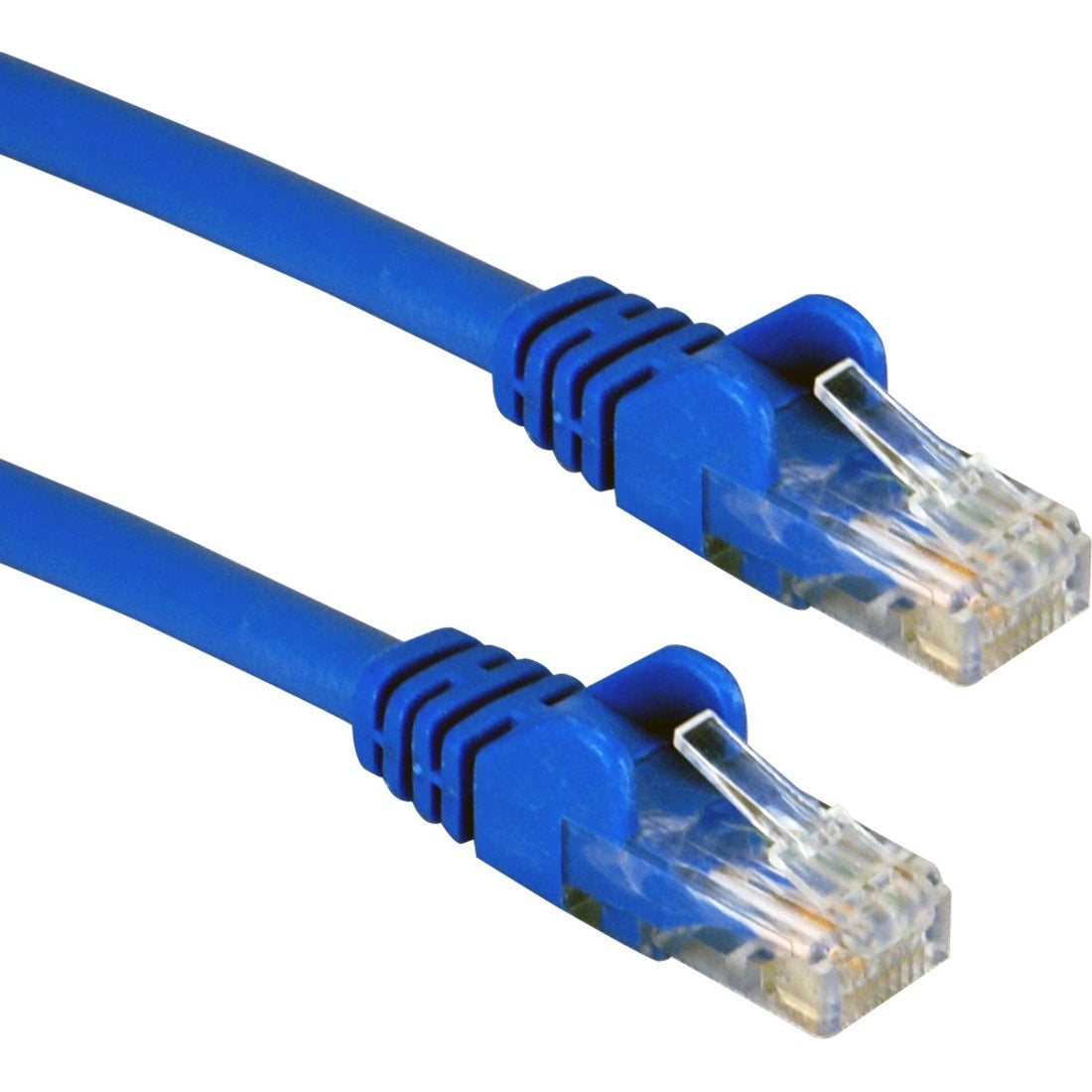 QVS 3-Pack 7ft CAT6/Ethernet Gigabit Flexible Molded Blue Patch Cord