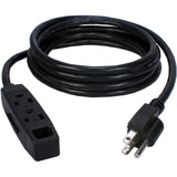 QVS 3-Outlet 3-Prong 25ft Power Extension Cord