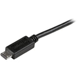 StarTech.com 1 ft Mobile Charge Sync USB to Slim Micro USB Cable for Smartphones and Tablets - A to Micro B M/M