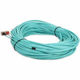 AddOn 20m SC (Male) to ST (Male) Aqua OM4 Duplex Fiber OFNR (Riser-Rated) Patch Cable