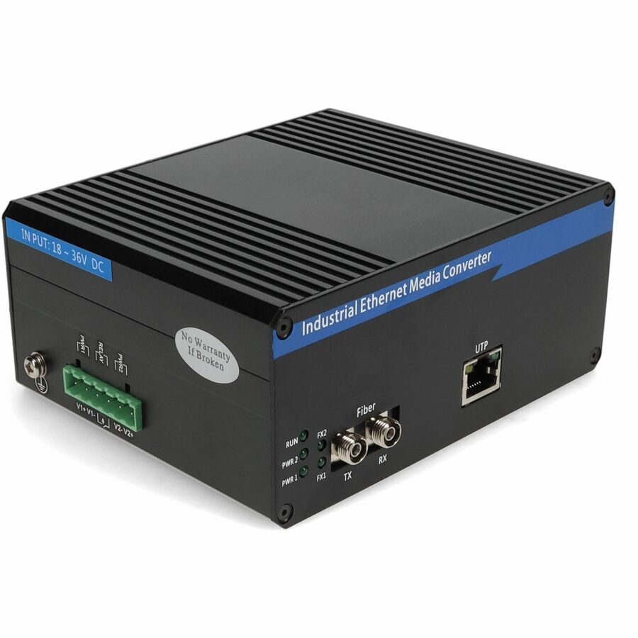 AddOn 1 10/100Base-TX(RJ-45) to 1 100Base-FX(FC) MMF 1310nm 2km Industrial Media Converter