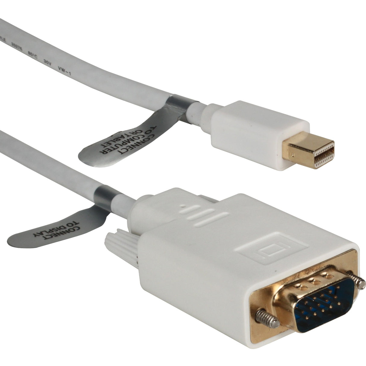 QVS 3ft Mini DisplayPort to VGA Video Cable