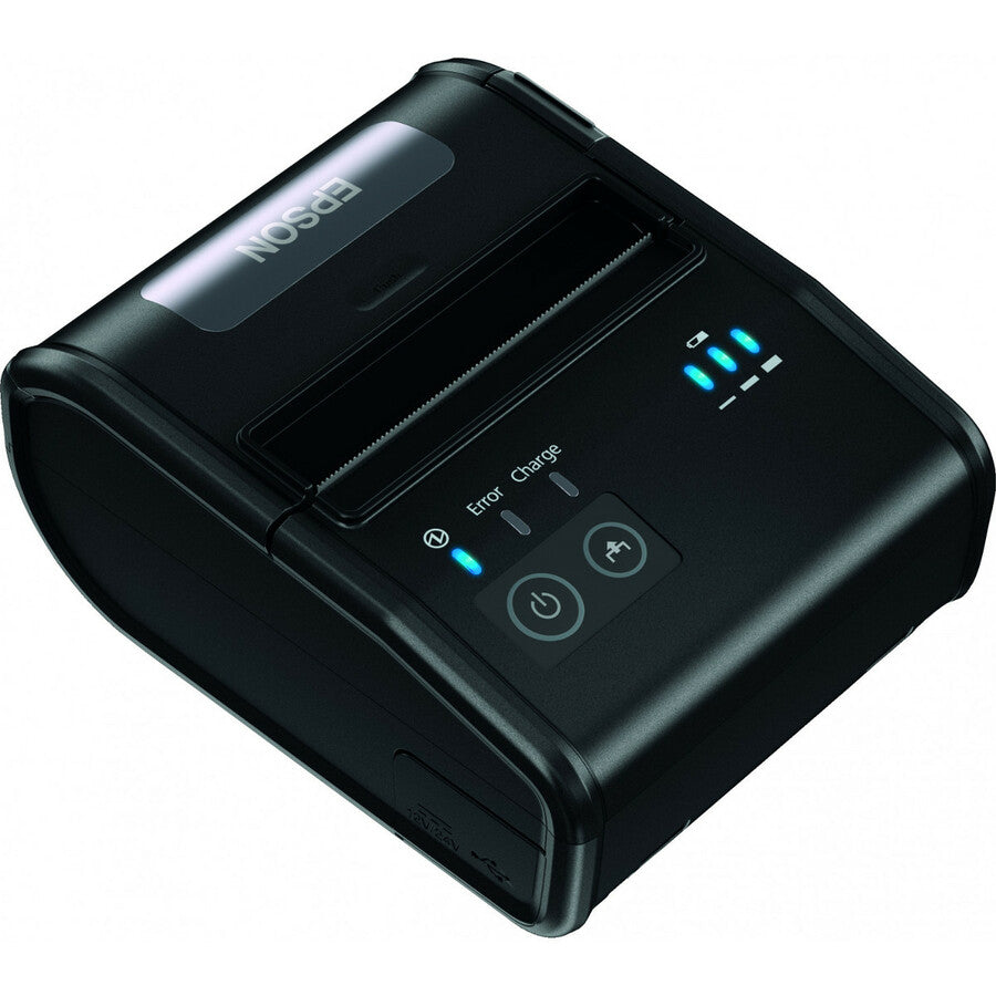 Epson Mobilink TM-P80 Mobile Direct Thermal Printer - Monochrome - Portable, Handheld - Receipt Print - USB - Bluetooth - Battery Included - 3.94 in/s Mono - 203 dpi - Wireless LAN - 3.13" Label Width