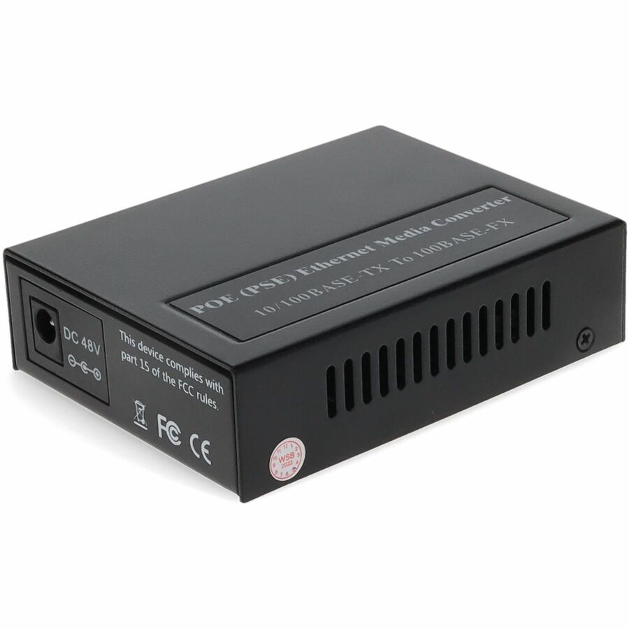 AddOn 10/100Base-TX(RJ-45) to Open SFP Port POE Media Converter