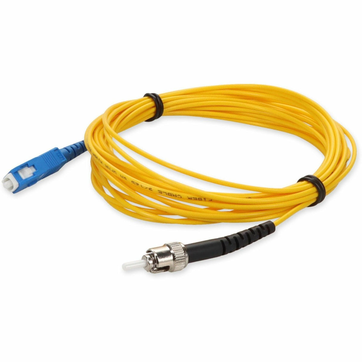 AddOn 1m ST (Male) to SC (Male) Yellow OS2 Simplex Fiber OFNR (Riser-Rated) Patch Cable