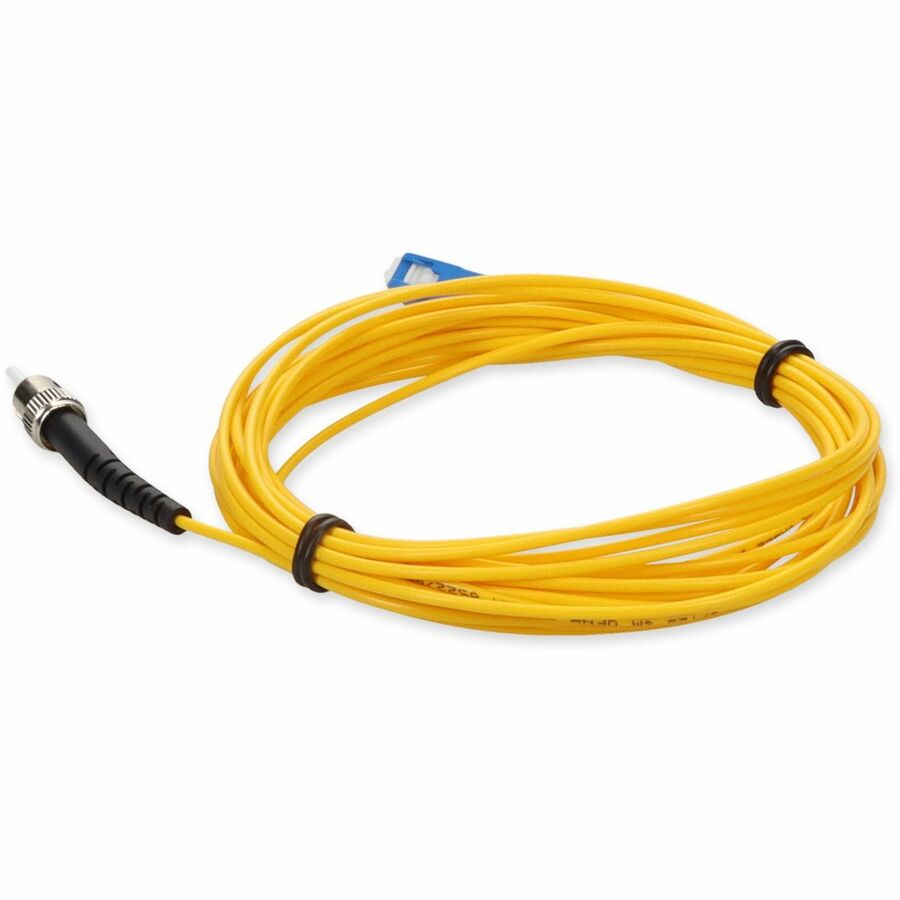 AddOn 1m ST (Male) to SC (Male) Yellow OS2 Simplex Fiber OFNR (Riser-Rated) Patch Cable