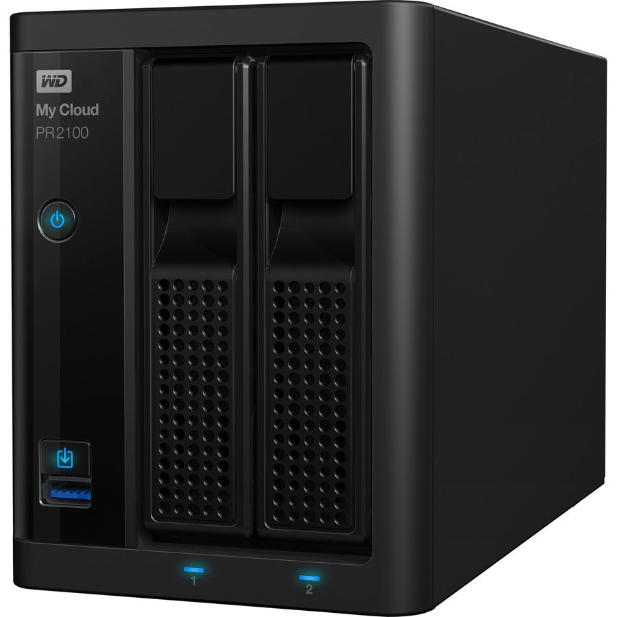 WD 8TB My Cloud PR2100 Pro Series Media Server with Transcoding, NAS - Network Attached Storage