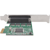 Tripp Lite by Eaton 4-Port DB9 (RS-232) Serial PCI Express (PCIe) Card with Breakout Cable Full Profile