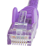 StarTech.com 1ft CAT6 Ethernet Cable - Purple Snagless Gigabit - 100W PoE UTP 650MHz Category 6 Patch Cord UL Certified Wiring/TIA