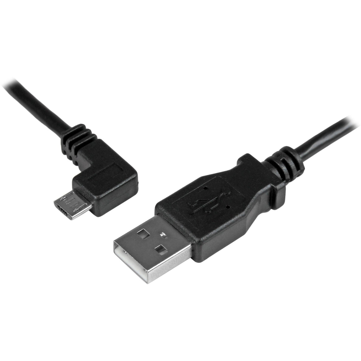 StarTech.com 0.5 m Left Angle Micro USB Cable - Charge and Sync Cable - USB to Micro USB - 24 AWG