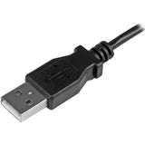 StarTech.com 0.5 m Left Angle Micro USB Cable - Charge and Sync Cable - USB to Micro USB - 24 AWG