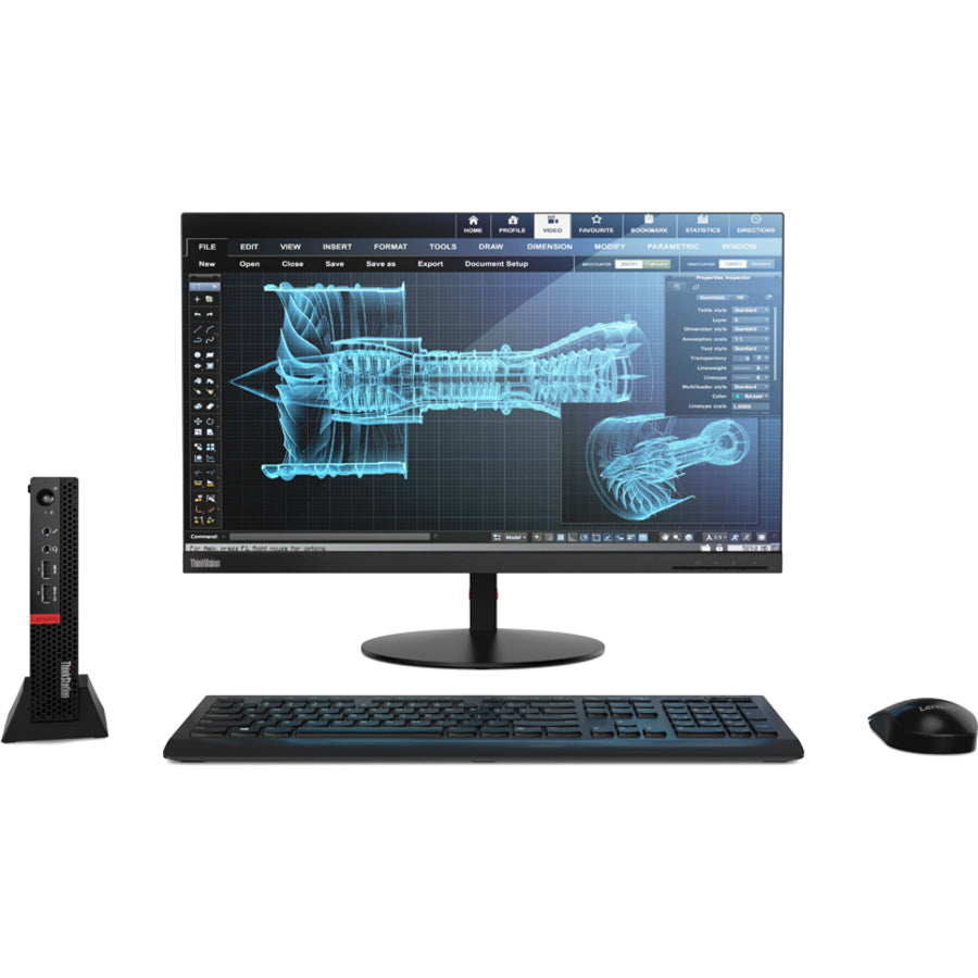 Lenovo ThinkStation P320 30C20016US Workstation - 1 x Intel Core i7 6th Gen i7-6700T - 8 GB - 256 GB SSD - Tiny - Raven Black