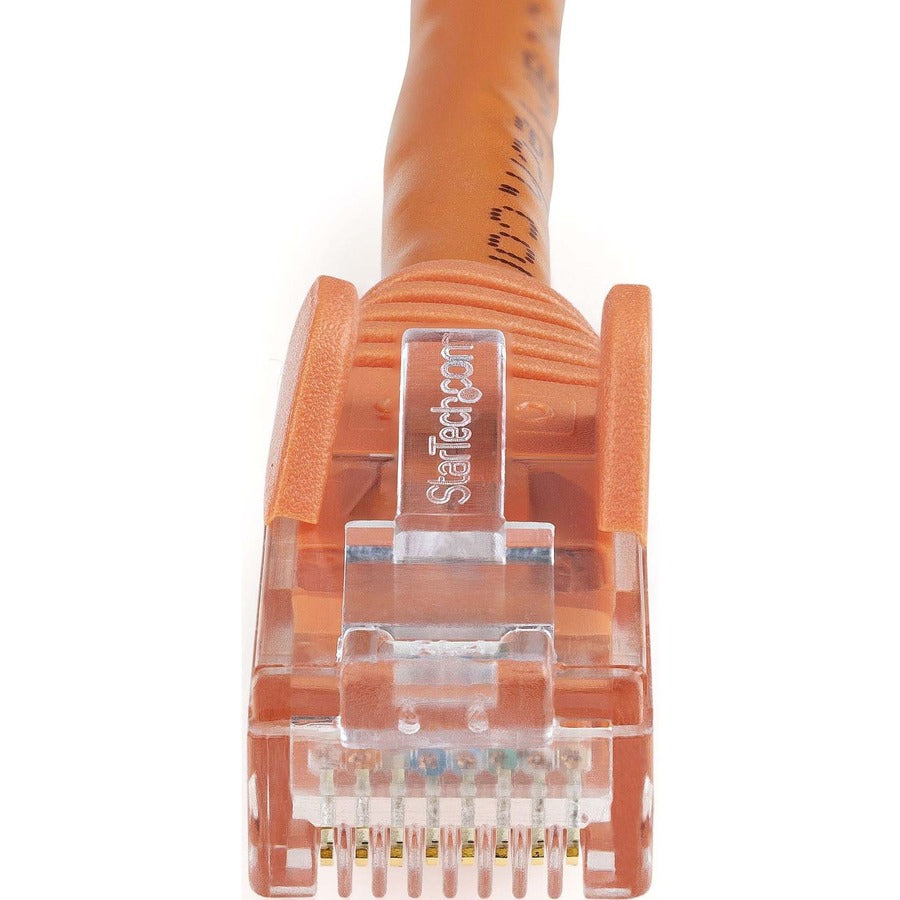 StarTech.com 1ft CAT6 Ethernet Cable - Orange Snagless Gigabit - 100W PoE UTP 650MHz Category 6 Patch Cord UL Certified Wiring/TIA