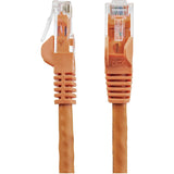 StarTech.com 1ft CAT6 Ethernet Cable - Orange Snagless Gigabit - 100W PoE UTP 650MHz Category 6 Patch Cord UL Certified Wiring/TIA