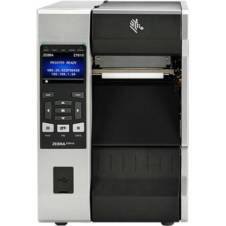 Zebra ZT610 Industrial Direct Thermal/Thermal Transfer Printer - Monochrome - Label Print - USB - Serial - Bluetooth - Wireless LAN