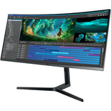 Samsung C34H890WJN 34" Class UW-QHD Curved Screen LCD Monitor - 21:9 - Black, Titanium - TAA Compliant