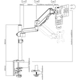 V7 DM1TA-1N Desk Mount for Monitor - Silver