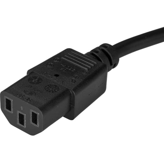 StarTech.com 15 ft Power Cord - Right-Angle NEMA 5-15P to C13 - Computer Power Cord - C13 Power Cord - Right Angle Power Cord