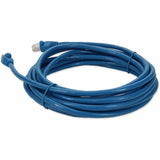 AddOn 20ft RJ-45 (Male) to RJ-45 (Male) Straight Microboot, Snagless Blue Cat6A STP Copper PVC Patch Cable