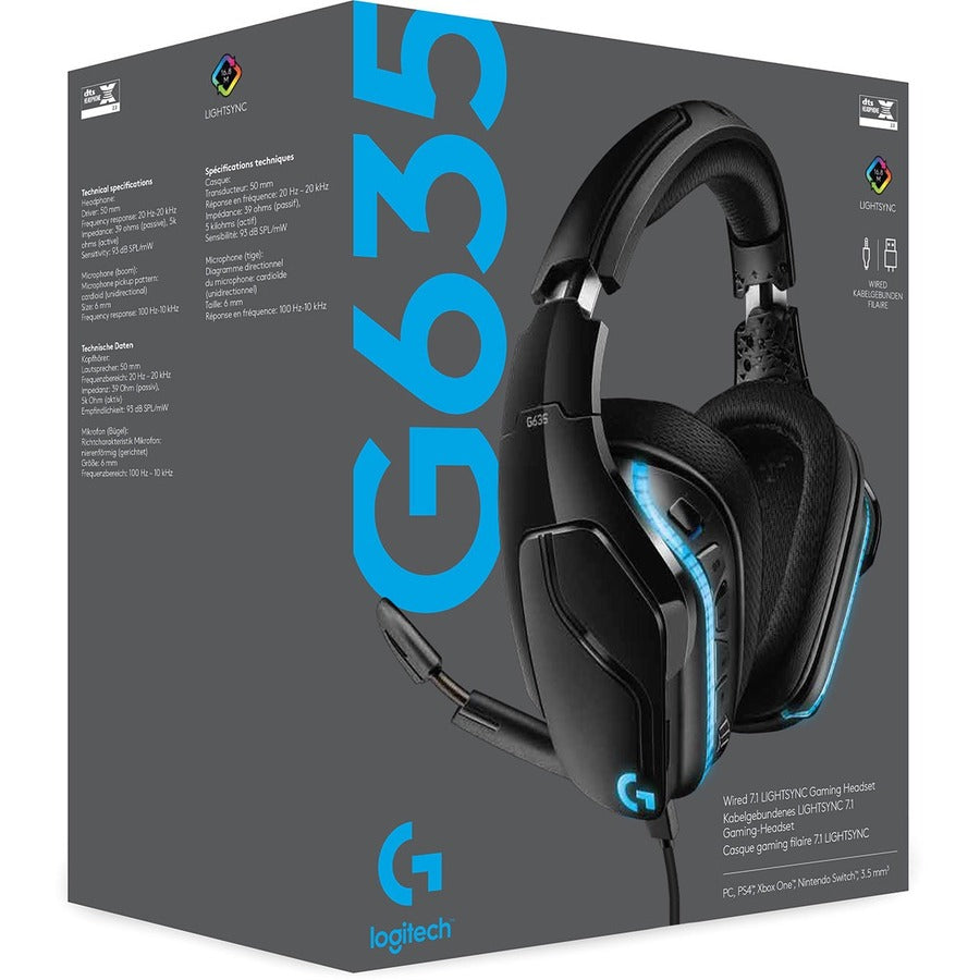 Logitech G635 7.1 Lightsync Gaming Headset