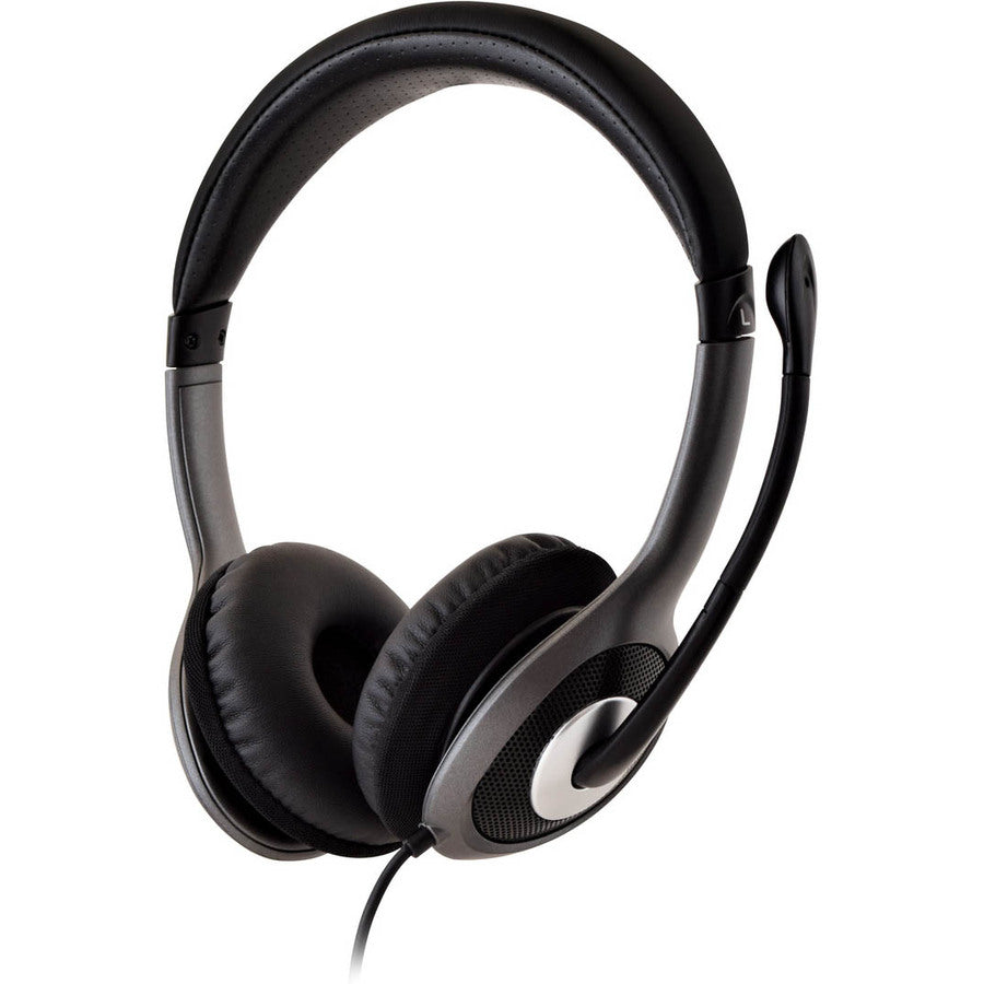 V7 Deluxe USB Stereo Headphones with Microphone