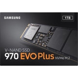 Samsung 970 EVO Plus 1 TB Solid State Drive - M.2 2280 Internal - PCI Express NVMe (PCI Express NVMe 3.0 x4)