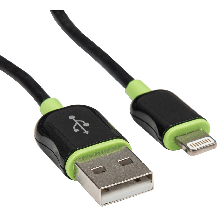 Rocstor Premium 4 ft./1.2 m. Black Lightning to USB Charge Sync Cable