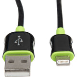 Rocstor Premium 4 ft./1.2 m. Black Lightning to USB Charge Sync Cable