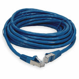 AddOn 15ft RJ-45 (Male) to RJ-45 (Male) Blue Microboot, Snagless Cat7 S/FTP PVC Copper Patch Cable