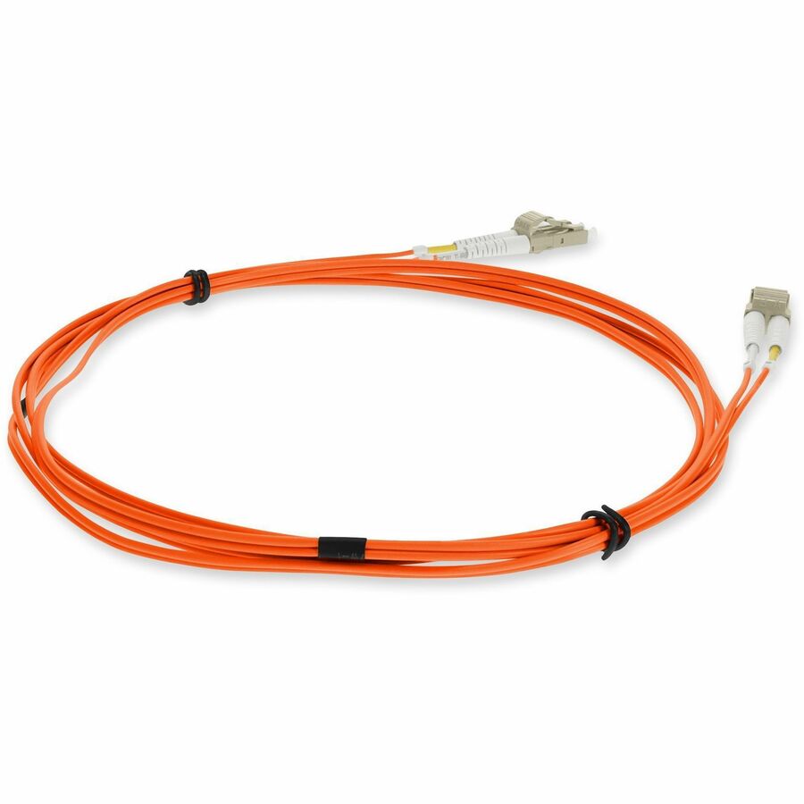 AddOn 1m LC (Male) to LC (Male) Orange OM3 Duplex Fiber OFNR (Riser-Rated) Patch Cable