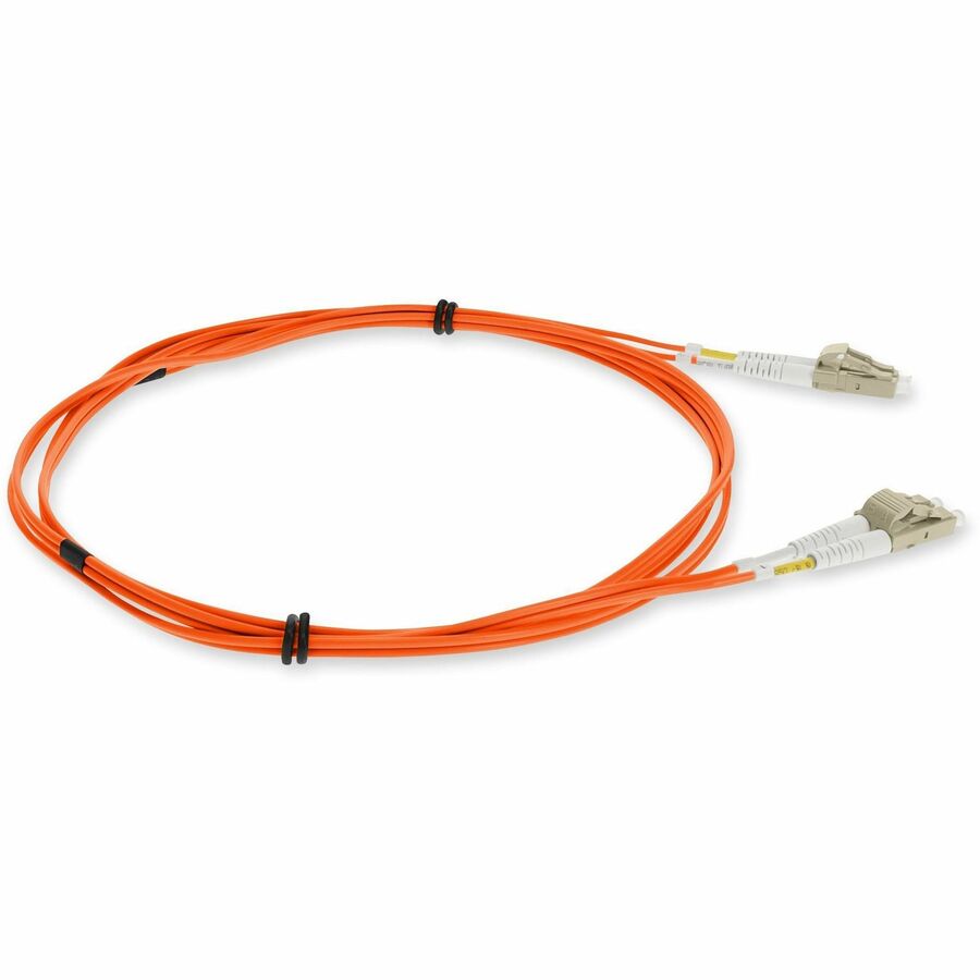 AddOn 1m LC (Male) to LC (Male) Orange OM3 Duplex Fiber OFNR (Riser-Rated) Patch Cable