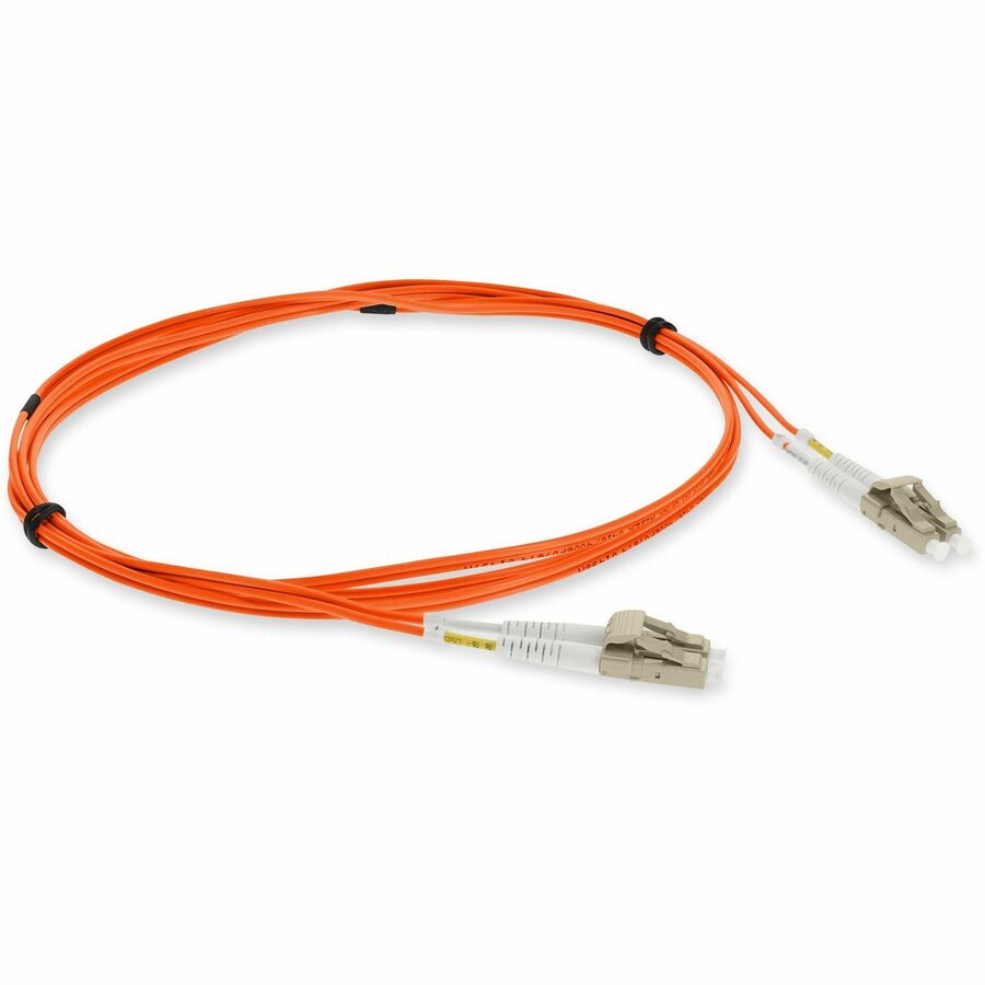 AddOn 1m LC (Male) to LC (Male) Orange OM3 Duplex Fiber OFNR (Riser-Rated) Patch Cable