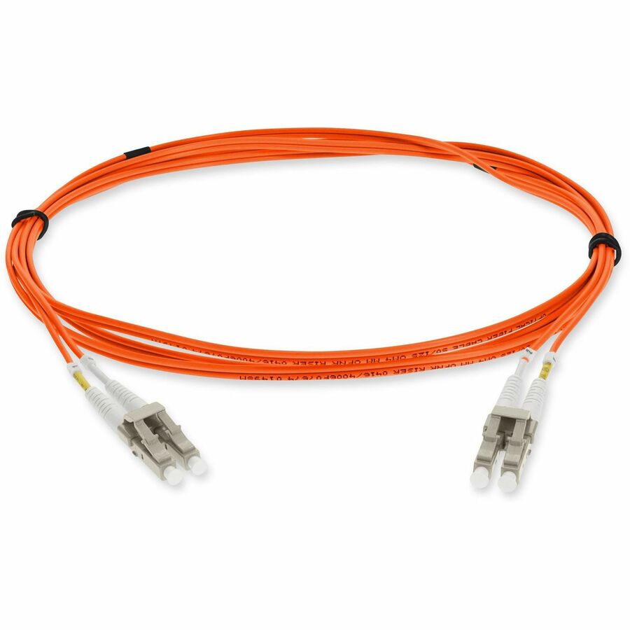 AddOn 1m LC (Male) to LC (Male) Orange OM3 Duplex Fiber OFNR (Riser-Rated) Patch Cable