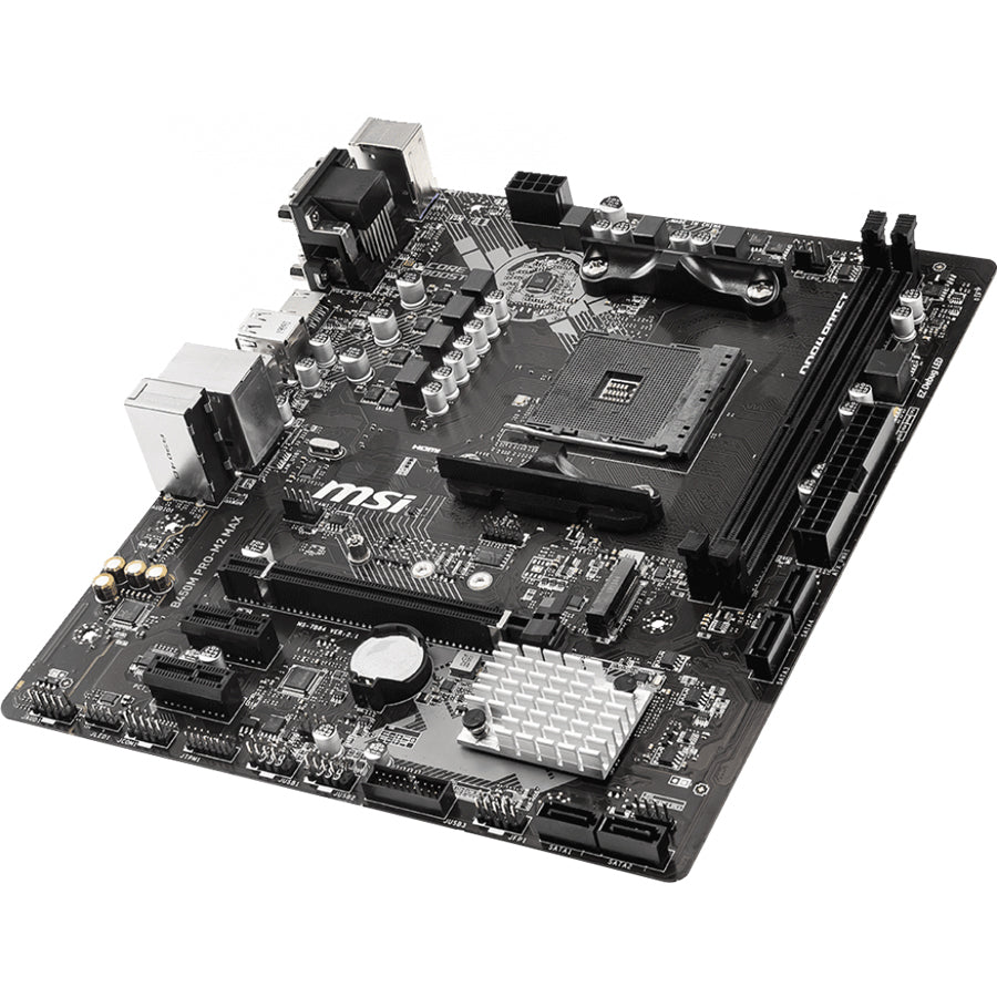 MSI B450M PRO-M2 MAX Desktop Motherboard - AMD B450 Chipset - Socket AM4 - Micro ATX