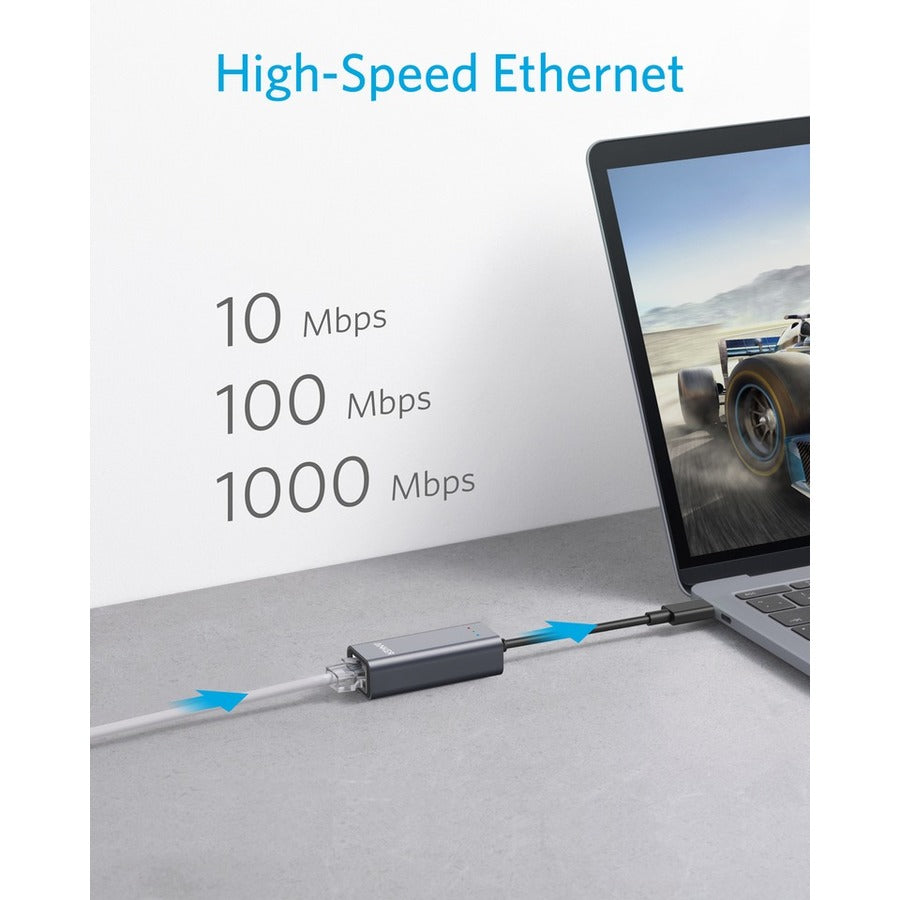 ANKER USB-C to Ethernet Adapter USB-C Hub A8341