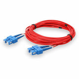 AddOn 2m SC (Male) to SC (Male) Red OS2 Duplex Fiber OFNP (Plenum-Rated) Patch Cable