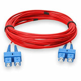 AddOn 2m SC (Male) to SC (Male) Red OS2 Duplex Fiber OFNP (Plenum-Rated) Patch Cable