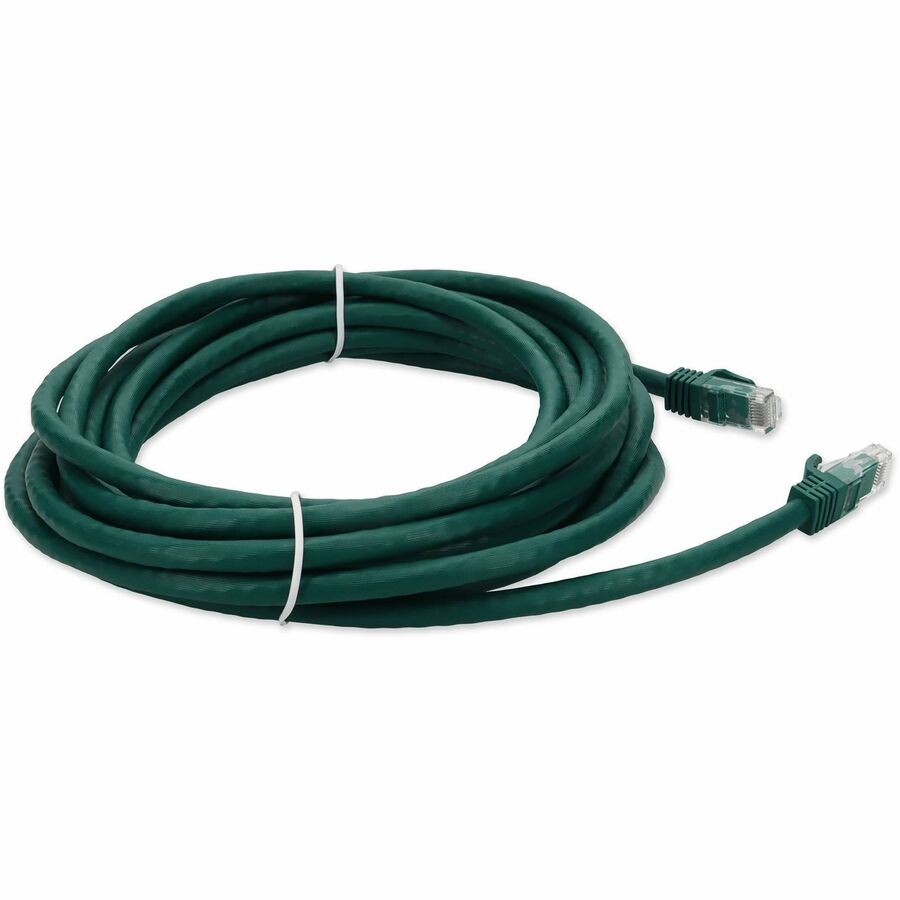 AddOn 28ft RJ-45 (Male) to RJ-45 (Male) Green Cat6A UTP PVC Copper Patch Cable