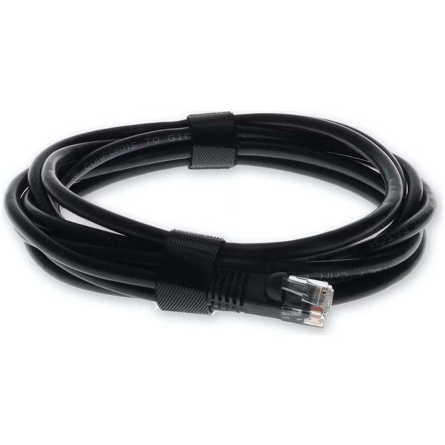 AddOn 2ft RJ-45 (Male) to RJ-45 (Male) Straight Black Cat5e UTP PVC Copper Patch Cable