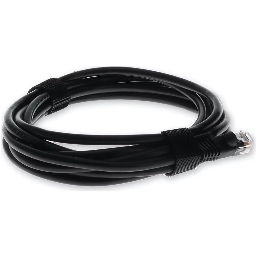 AddOn 2ft RJ-45 (Male) to RJ-45 (Male) Straight Black Cat5e UTP PVC Copper Patch Cable